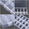 2Pack 36 Grids Plastic Embroidery Floss Cross Stitch Organizer Box