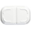 Maruki Koguma-chan Square Two Partition Plate, Small, J31 KO