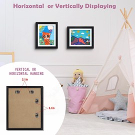 Frametory, 2 Pack Kids Art Frames 10x12.5 Changeable Front Opening Picture Display Frames - Hangs Vertical or Horizontal Decor, Display Children Art Projects, Drawings, Schoolwork