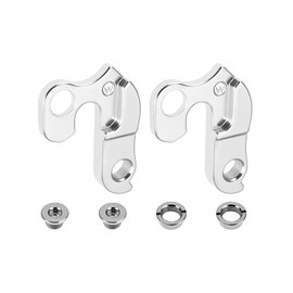 YINETTECH 2 Sets Bicycle Derailleur Hook Rear Derailleur Gear Mech Hanger 206375 Compatible with Scott Compatible with Aspect Compatible with Atacama Silver