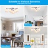 XINGQI 6-Light Modern Chandelier White Fabric Shade, 23" Large Industrial