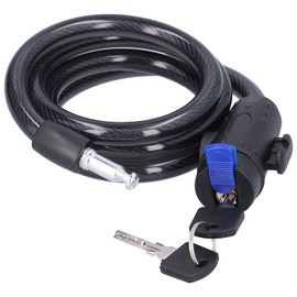 Bicycle Cable Lock, High Stremgth Steel Bike Lock Cable Bike Locks Heavy Duty Anti Theft Bicycle Lock with Key and Mounting Bracket Cycling