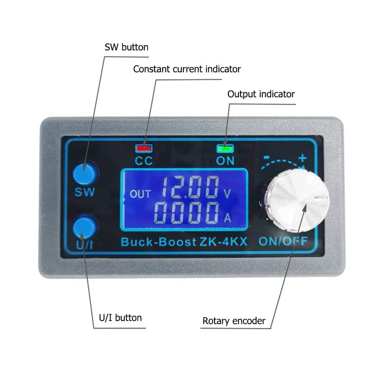 DollaTek ZK-4KX CNC DC Buck Boost Converter CC CV 0.5-30V