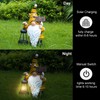 Maikall Rish Gnome Garden Statues with Solar Lights Outdoor Gnomes
