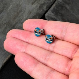 Body Candy 20G Stainless Steel Super Retro Cassette Tape Pierced Mens Stud Earrings for Women