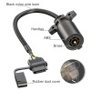 Peakelect 7 Way Blade to 4 Way Flat Trailer Plug