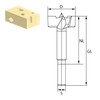 ENT Forstner Drill Premium Quality Forged Diameter (D) 14 mm,