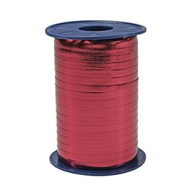 PRÄSENT C.E. Pattberg Mexico Geschenkband metallic Karminrot, 400 m Ringelband zum Einpacken von Geschenken, 5 mm Breite, Zubehör zum Dekorieren & Basteln, Dekoband, Anlass