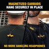 DEWALT Heavy Duty Black Edition 2-in-1 Neckband Bluetooth Headphones w/Built-in