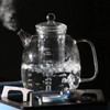 high borosilicate glass kettle with scale markings, a 2000ml water
