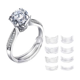 32 Pcs Ring Adjuster,Ring Adjuster For Loose Rings,Ring Size Adjuster For Loose Rings,Ring Tightener For Loose Rings Invisible,Ring Size Adjuster,Suitable For Women's Rings, Men's Rings