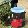 Nimomo Garten-Eimer-Werkzeugtasche, Vielseitig Einsetzbar, 42 Taschen, Garten-Eimer-Tasche, Organizer, Gartengeräte-Halter für
