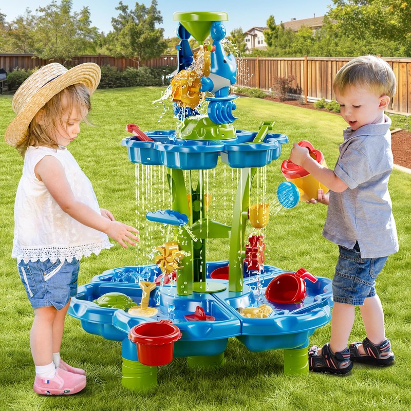 NIPLOOOW Water Table for Toddlers 3-5, Kids Sand Water Table,