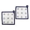 BUSDUGA 4354 Set of 2 Pot Holders in Maritime Style,
