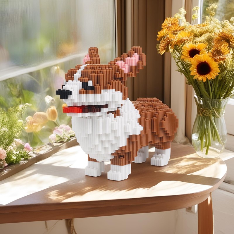 Larcele Panda Building Blocks, Toy Bricks, Animal Building Blocks, 7812