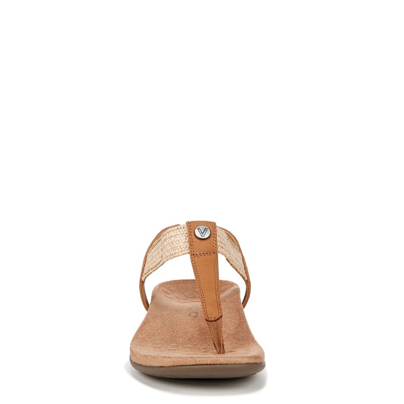 VIONIC Women's Brea Ankle Straps Heeled Sandal, Camel Nbck Leather,