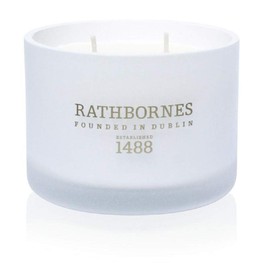 Rathbornes Two Wick Classic Scented Candle Dublin Tea Rose Oud and Patchouli 190 Grams 40 Hour Burn Time