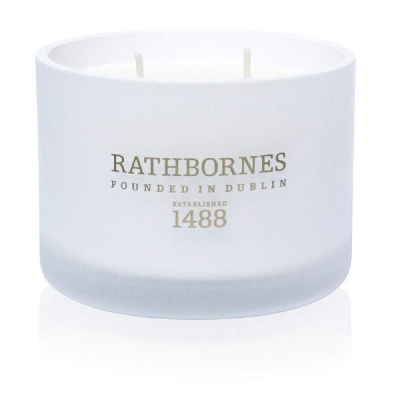 Rathbornes Two Wick Classic Scented Candle Dublin Tea Rose Oud
