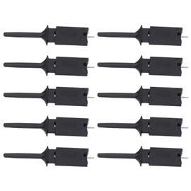 POCREATION 10Pcs Mini Grabber,Test Hook Clips SMD IC Mini Jumper Probe Test Hook Grabber Clips, for Logic Analyzer Electronic Experiment Multimeter, Logic Analyzer