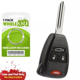 Wholesale-24-7 Replacement For 2005 2006 2007 Jeep Liberty Key Fob Remote Shell Case