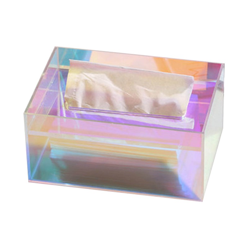 Tissue Box Holder Acrylic Storage Large Capacity Napkin Box for