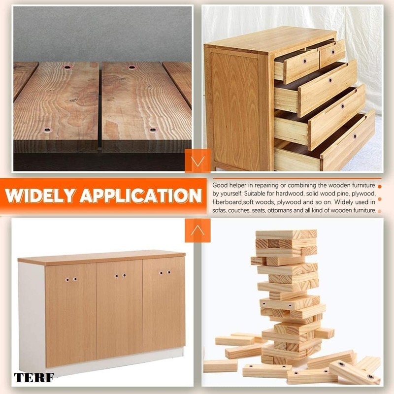 TERF® M8 (8mm) X 25mm Wood Insert Hex Socket Nuts