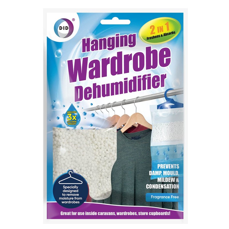 x14 Disposable Wardrobe Dehumidifier Hanging Bags - Specially Designed to