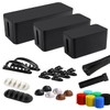 Cable Management Box, 3 Pack Cord Organizer Boxes with 33