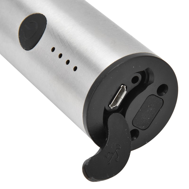 Stainless Steel Electric Milk Frother Handheld Egg Beater USB Charging
