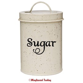 Sugar Vinyl Sticker - Kitchen Organization Label - Die Cut Decal - Swash - 5.25w x 3h inches - Light Brown