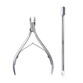 Nail Care Tool Cuticle Care Cuticle Nipper Metal Pusher Set Petitor Cuticle Nipper Set Nipper Pusher Set of 2