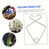 VILLFUL 50pcs Ceiling Hook Ceiling Hanging Hooks Drop Ceiling Clips
