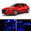 LEDpartsNow Interior LED Lights Replacement for MAZDA 3 2014 Blue