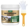 YKF Transparent Waterproof Sealant 16 Oz, Clear Water-Based Invisible Leak