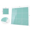 CASAPALACE Peel and Stick Glass Tile, Light Blue Square Mosaic