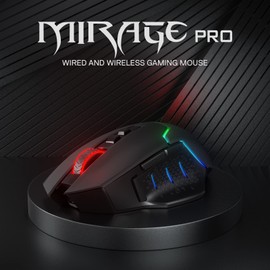 Redragon M690 PRO Wireless Gaming Mouse, 8000 DPI Wired/Wireless Gamer Mouse w/Rapid Fire Key, 8 Macro Buttons, Ergonomic Design for PC/Mac/Laptop