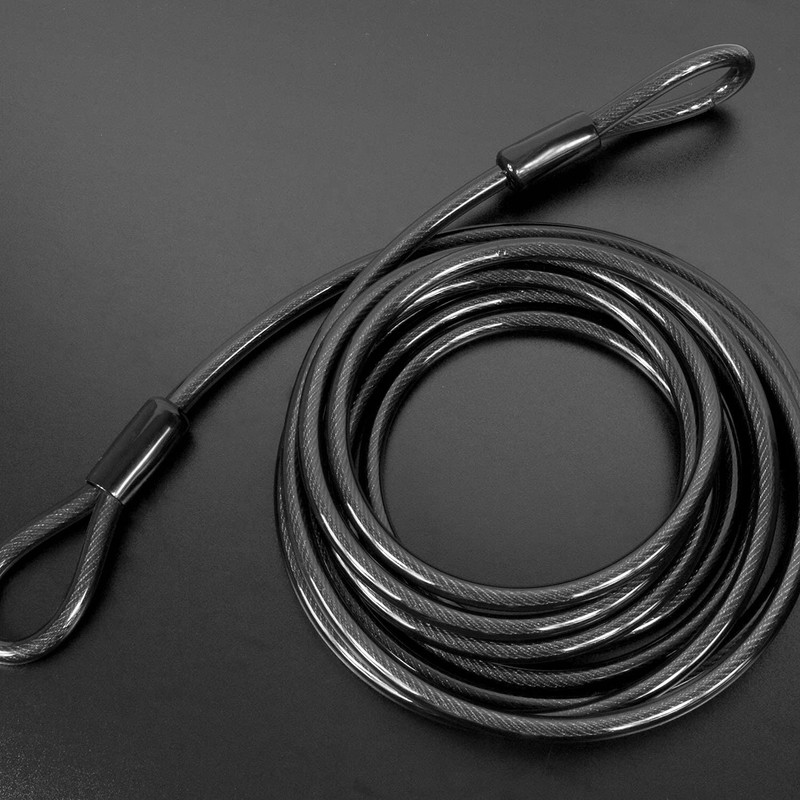 Double Loop Bicycle Cable Lock Long Bike Extender (4.5)