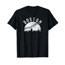 Vintage Boston Massachusetts Skyline Apparel T-Shirt