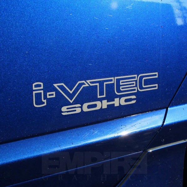 PAIR 02-15 Fit Civic SOHC i-VTEC Decal Sticker OEM SIZE!