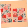 COLLBATH 3pcs Beeswax Food Wraps Reusable Food Preservation Cloths Organic