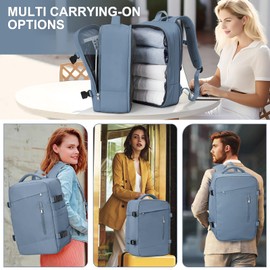 SZLX Ryanair Hand Luggage 40 x 20 x 25 Backpack with Laptop Compartment Waterproof Women's Travel Backpack Hand Luggage Aeroplane Easyjet Cabin Bag Backpack Business Men's School Backpack Travel