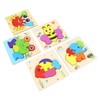 5pcs Baby Jigsaw Puzzles Animal Shaped Colorful Printing Educational Hands