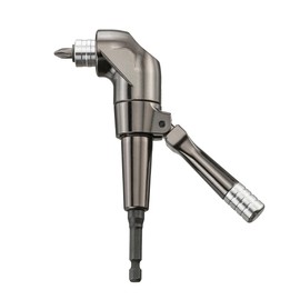 KESI Tool 1/4" Dr Impact Right Angle Drill Attachment, Right Angle Drill, 360° Rotating Head, 90° Adjustable Handle, Quick-Release Mechanism, Compatible with Impact Drivers & Manual Tools