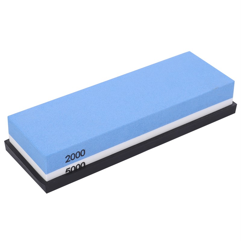 Knife Sharpener Stone Kitchen Household DoubleSided Whetstone with Base 2000