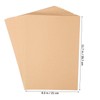 TEHAUX 100pcs Cardstock Paper Sheets - A4 Brown Cardboard for