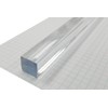 Acrylic Extruded Square Rod, Clear, 1/2" (0.5") Square x 72"