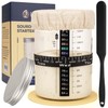 Lorzon Sourdough Starter Jar Kit - 47 oz Large Wide