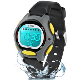 Edillas Kids Watches Digital Girls Boys,7 Colors Waterproof Wrist Watches for Child Sport Outdoor Multifunctional with Stopwatch/Alarm Watch Ages 4-12