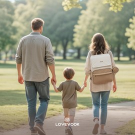 LOVEVOOK Diaper Bag Backpack, Baby Travel Bags for Boys & Girl, Toddler Waterproof Diaper Bag w/Changing Pad, Stroller Straps, Pacifier Case, Newborn Essentials Must Haves Mom