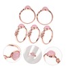Healeved 1set Elegant Moonstone Rings for Women Promise Jewelry Present